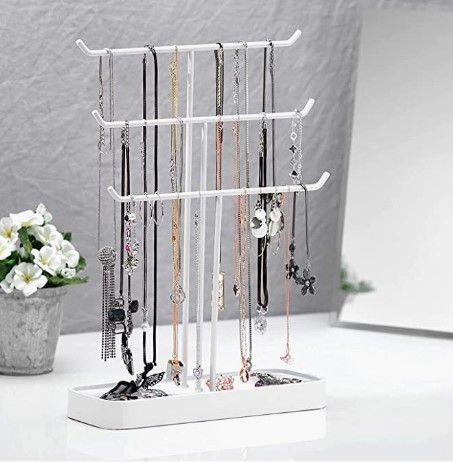 Jewelry Hanger with 3 Iron Bars