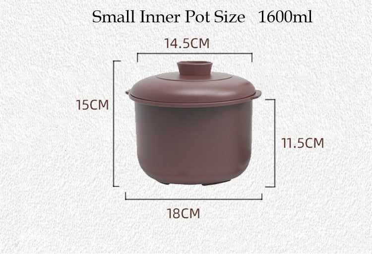Kylin Electric Purple Clay Pot Slow Cooker 5L