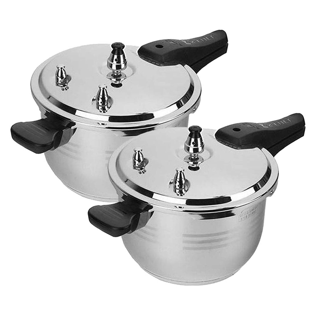 2X 4L Commercial Grade Stainless Steel Pressure Cooker - Pop Up Life