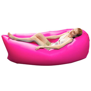 Fast Inflatable Sleeping Bag Lazy Air Sofa Pink - Pop Up Life