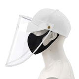 2X Outdoor Protection Hat Anti-Fog Pollution Dust Protective Cap Full Face HD Shield Cover Adult White - Pop Up Life