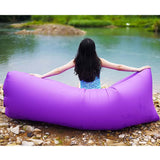 2X Fast Inflatable Sleeping Bag Lazy Air Sofa Pink - Pop Up Life