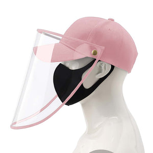 Outdoor Protection Hat Anti-Fog Pollution Dust Protective Cap Full Face HD Shield Cover Kids Pink - Pop Up Life