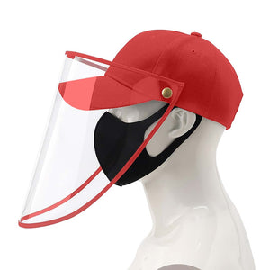 4X Outdoor Protection Hat Anti-Fog Pollution Dust Protective Cap Full Face HD Shield Cover Kids Red - Pop Up Life