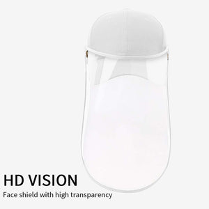 10X Outdoor Protection Hat Anti-Fog Pollution Dust Protective Cap Full Face HD Shield Cover Adult White - Pop Up Life