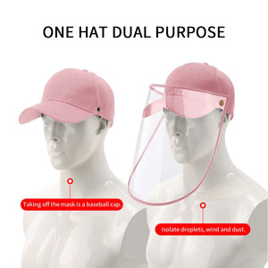 Outdoor Protection Hat Anti-Fog Pollution Dust Protective Cap Full Face HD Shield Cover Kids Pink - Pop Up Life