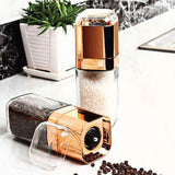Design Glass Salt Pepper Grinder Rose Gold 180ml - Pop Up Life