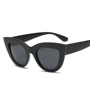Cat Eye Women Sunglasses Tinted Color Lens Men Vintage Shaped Sun Glasses Female Eyewear Blue Sunglasses - Pop Up Life