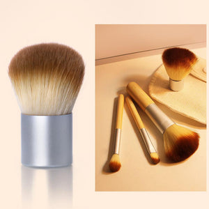 Eco Friendly 4pcs/lot Bamboo Brush Foundation Brush Make-up Brushes Cosmetic Face Powder Brush Tool - Pop Up Life