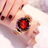 Luxury Rose Gold Women Watches Fashion Diamond Ladies Starry Sky Magnet Watch Waterproof Female Wristwatch For Gift Clock - Pop Up Life