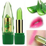 Aloe Vera Natural Moisturizer Lipstick Temperature Changed Color Lip Balm Natural Magic Pink Protector Lips Cosmetics - Pop Up Life