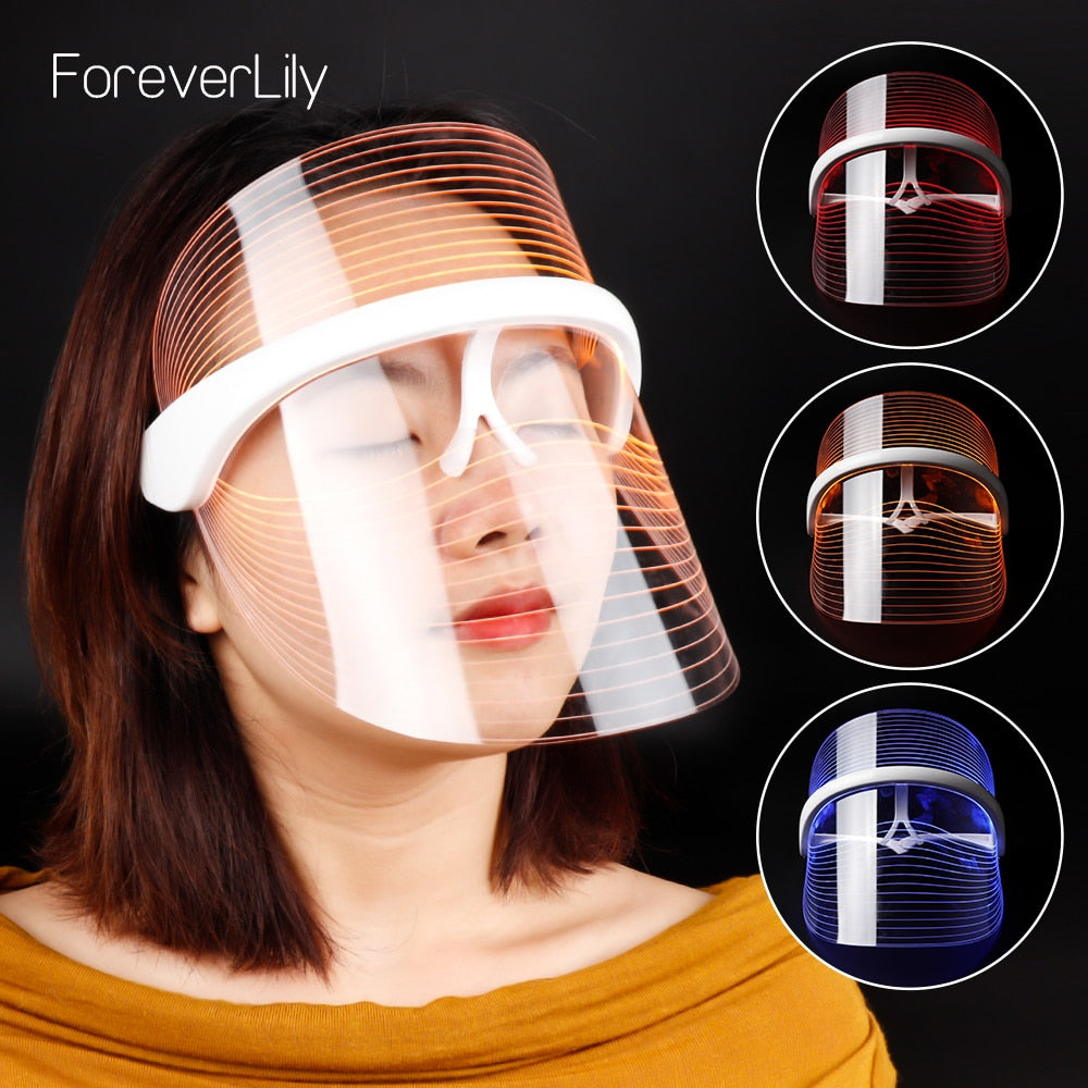 3 Colors LED Light Therapy Face Beauty Tool - Pop Up Life