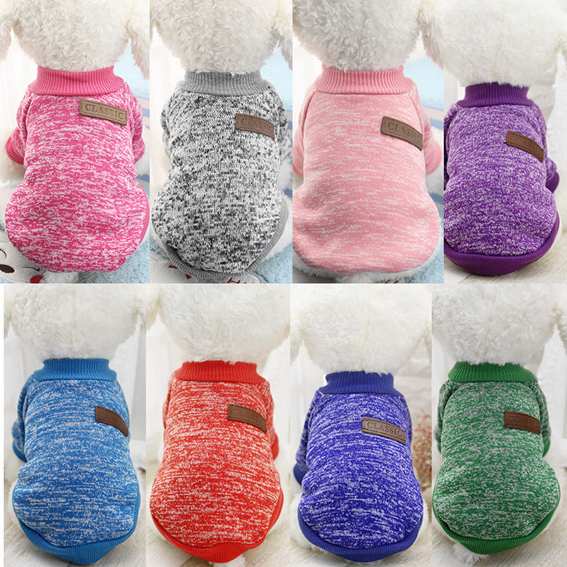 Dog Clothes For Small Dogs Soft Pet Dog Sweater Clothing For Dog Winter Chihuahua Clothes Classic Pet Outfit Ropa Perro - Pop Up Life