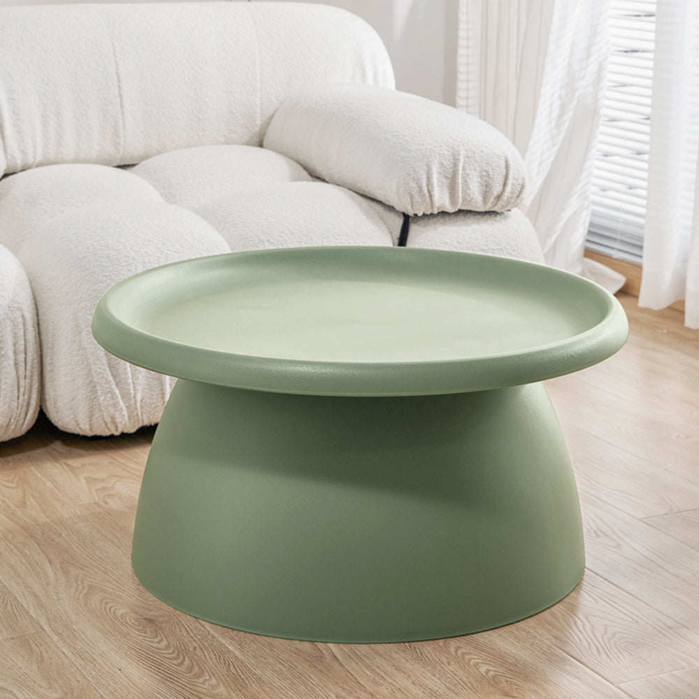 ArtissIn Coffee Table Mushroom Nordic Round Large Side Table 70CM Green