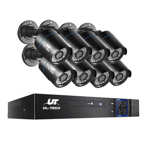UL-Tech CCTV 8x 5MP PRO Security Camera System 8CH Super HD 5in1 DVR - Pop Up Life