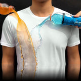 Anti-Dirty Waterproof Men T Shirt Creative Hydrophobic Stainproof Breathable Antifouling Quick Dry Top Short Sleeve T Shirt - Pop Up Life