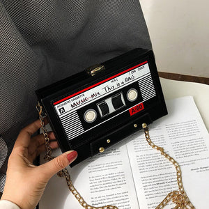 Tape Recorder Chain Crossbody Bag - Pop Up Life