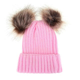 Fashion Faux Fur Parent-child Knitted Hats - Pop Up Life