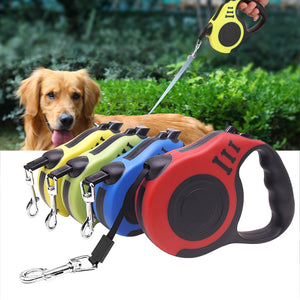 3/5M Durable Dog Leash Automatic Retractable Nylon Dog Cat Lead Extending Puppy Walking Running Lead Roulette For Dogs - Pop Up Life