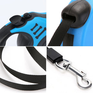 3/5M Durable Dog Leash Automatic Retractable Nylon Dog Cat Lead Extending Puppy Walking Running Lead Roulette For Dogs - Pop Up Life