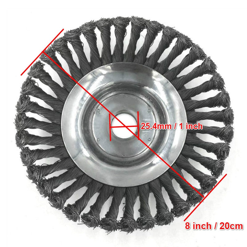 150mm/200mm Steel Wire Trimmer Head Grass Brush Cutter Dust Removal Weeding Plate for Lawnmower - Pop Up Life