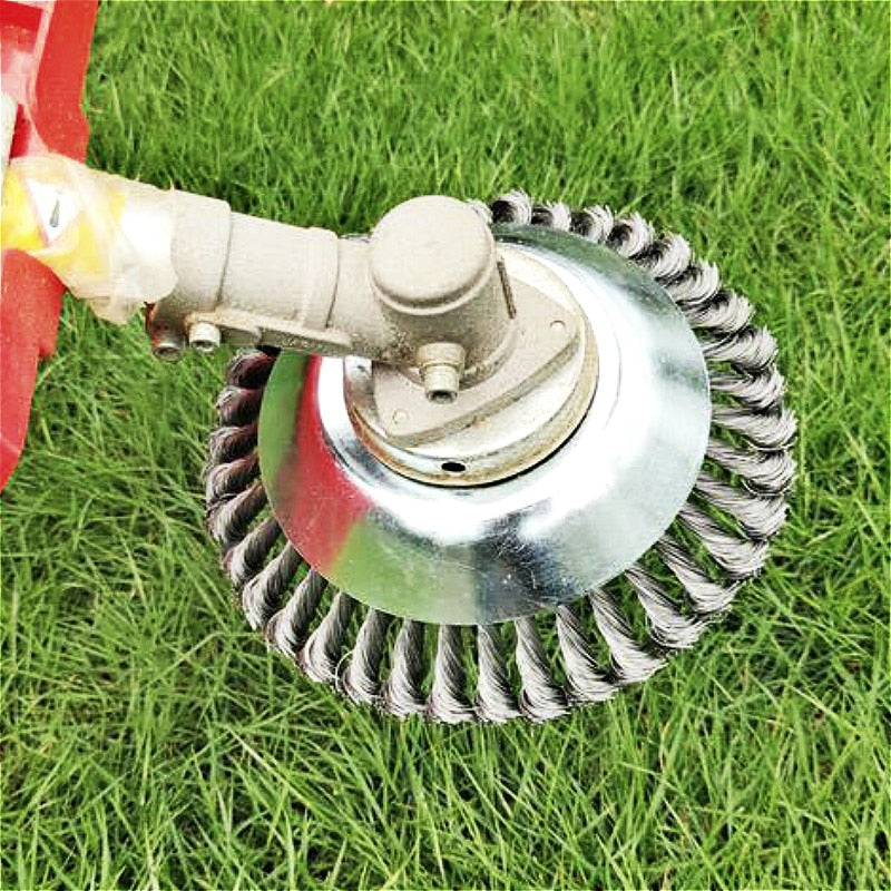 150mm/200mm Steel Wire Trimmer Head Grass Brush Cutter Dust Removal Weeding Plate for Lawnmower - Pop Up Life