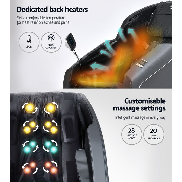 Livemor Massage Chair Electric Full Body Reclining Zero Shiatsu Heating Massager