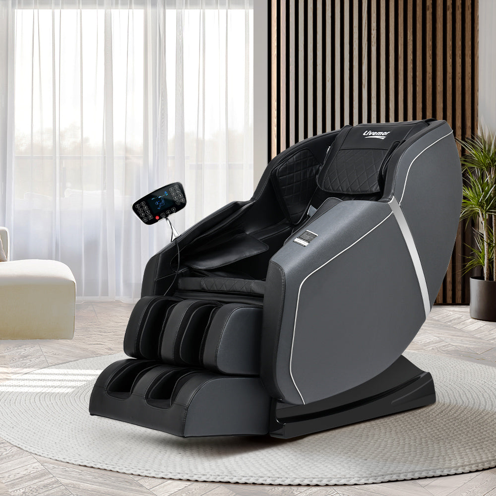Livemor Massage Chair Electric Full Body Reclining Zero Shiatsu Heating Massager