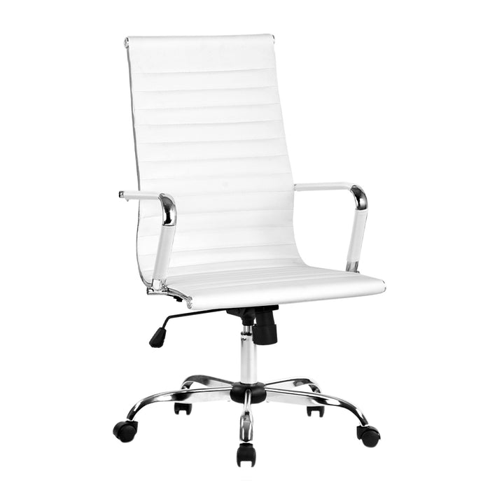 Artiss Gaming Office Chair Computer Desk Chairs Home Work Study White High Back - Pop Up Life