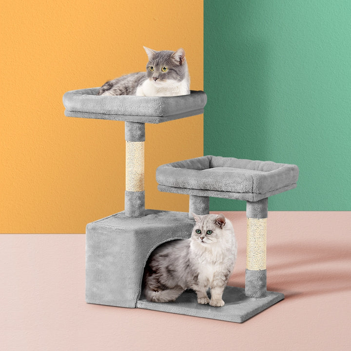 i.Pet Cat Tree Tower Scratching Post Scratcher Wood Condo House Bed Trees 69cm