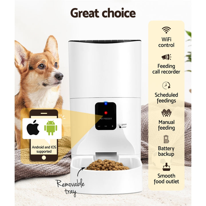 i.Pet Automatic Pet Feeder 9L Auto Wifi Dog Cat Feeder Smart Food App Dispenser
