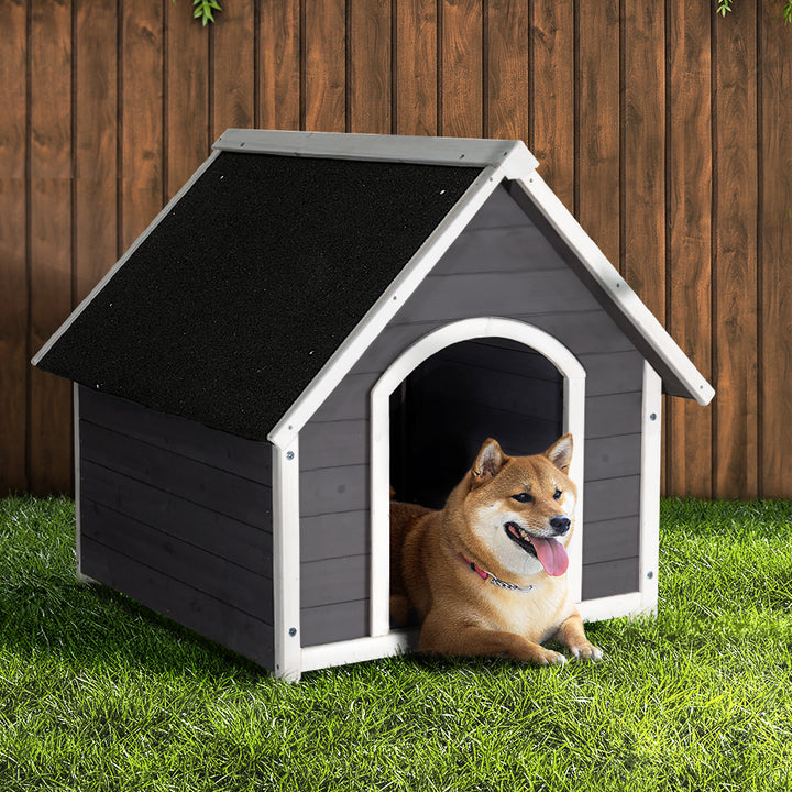 i.Pet Dog Kennel Outdoor Wooden Indoor Puppy Pet House Weatherproof XL Large