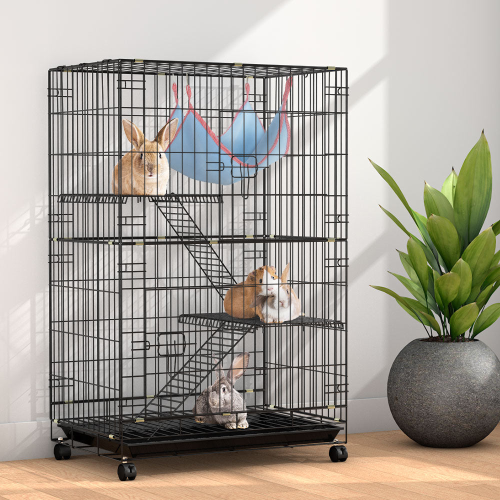 i.Pet Rabbit Cage Indoor Hutch Guinea Pig Bunny Ferret Hamster Pet Cage Outdoor