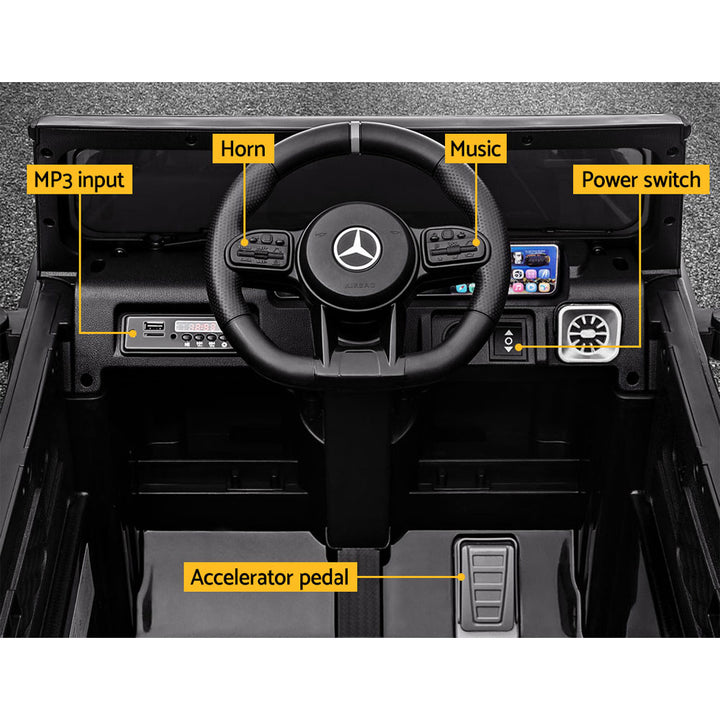Mercedes-Benz Kids Ride On Car Electric AMG G63 Licensed Remote Cars 12V Black