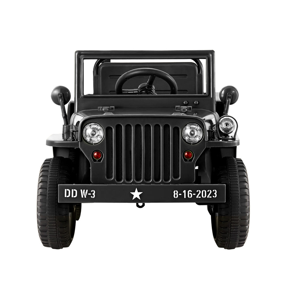 Rigo Kids Ride On Car Off Road Military Toy Cars 12V Black