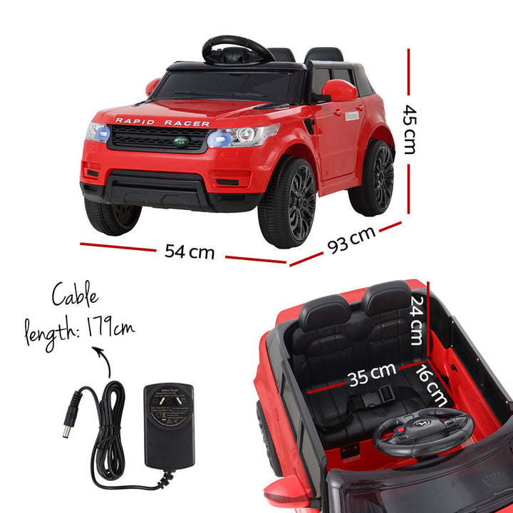 Rigo Kids Ride On Car 12V Electric Toys Cars Battery Remote Control Red