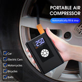 Digital Car Tyre Inflator Portable Pressure Pump Air Compressor Car Bike Ball AU