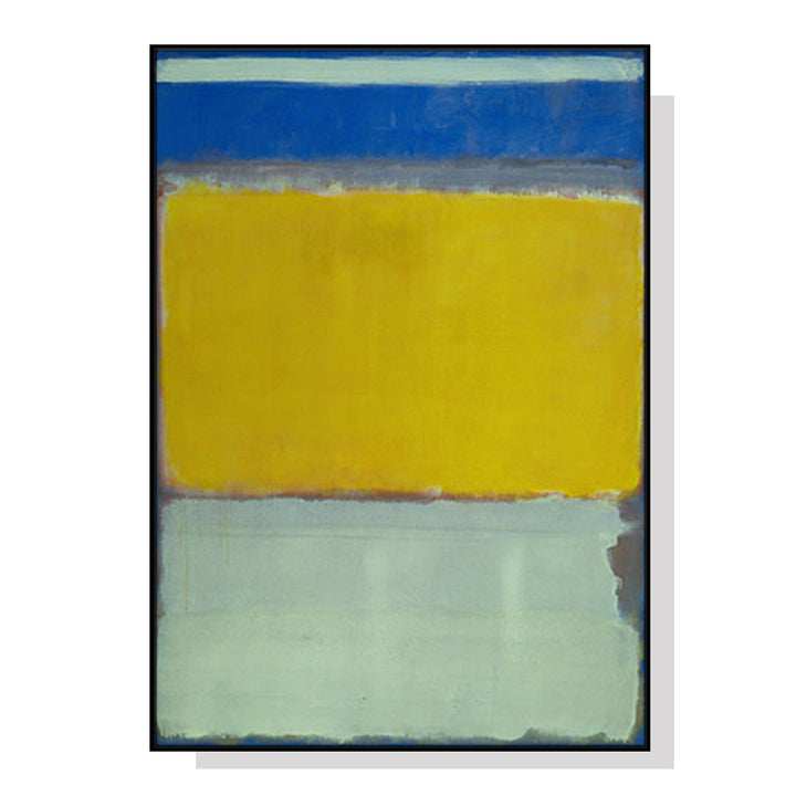 Wall Art 40cmx60cm Blue Yellow Green By Mark Rothko Black Frame Canvas