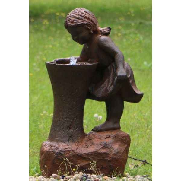 Girl at Water Fountain