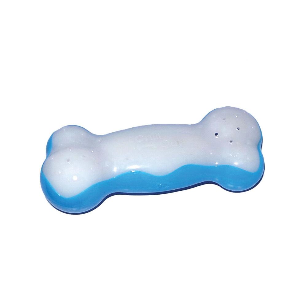 Dog Freezable Bone Ice - Chill Out Cooling Gel Teething Gum Toy Chews AFP