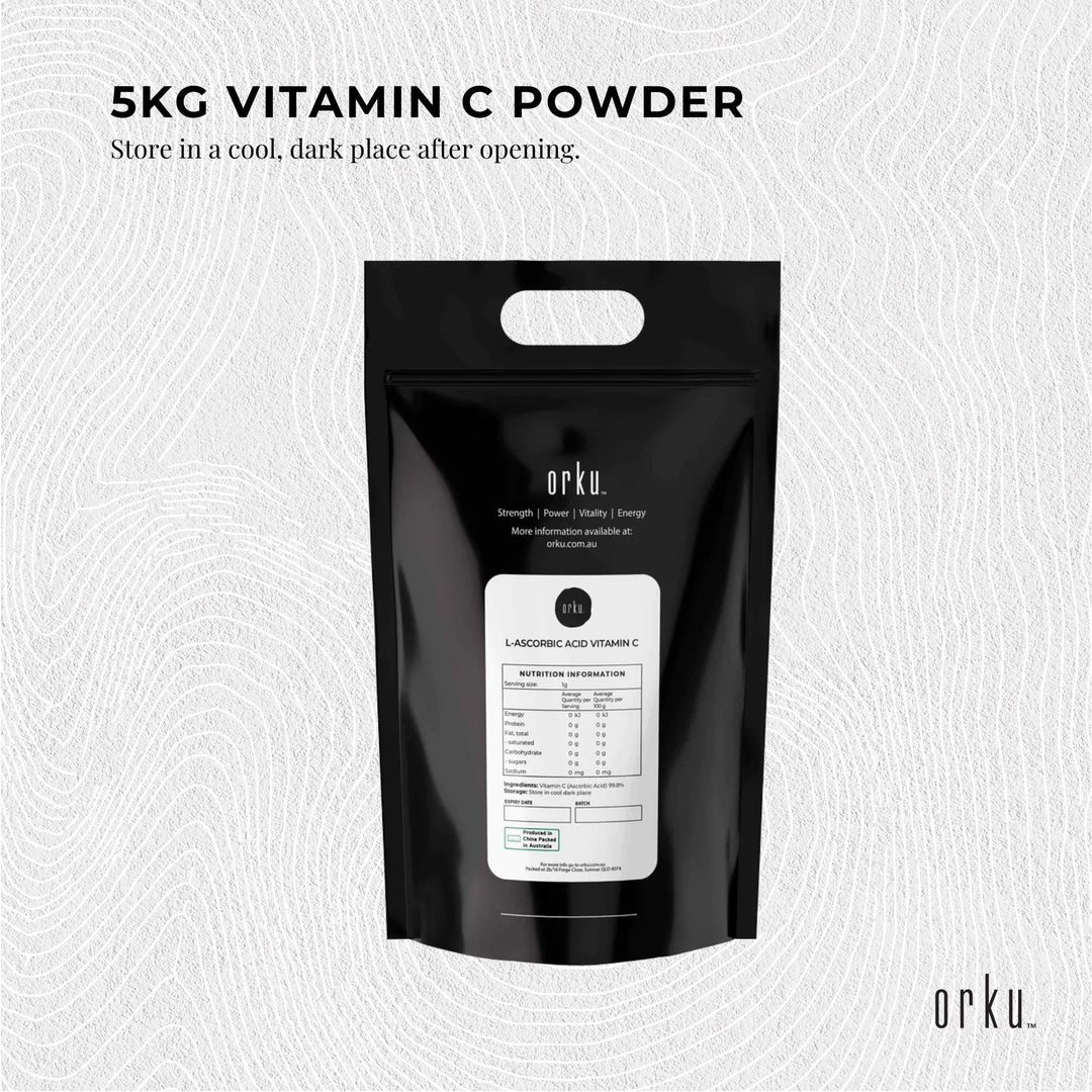 5Kg Sodium Ascorbate Powder - Vitamin C Buffered Pharmaceutical Ascorbic Acid