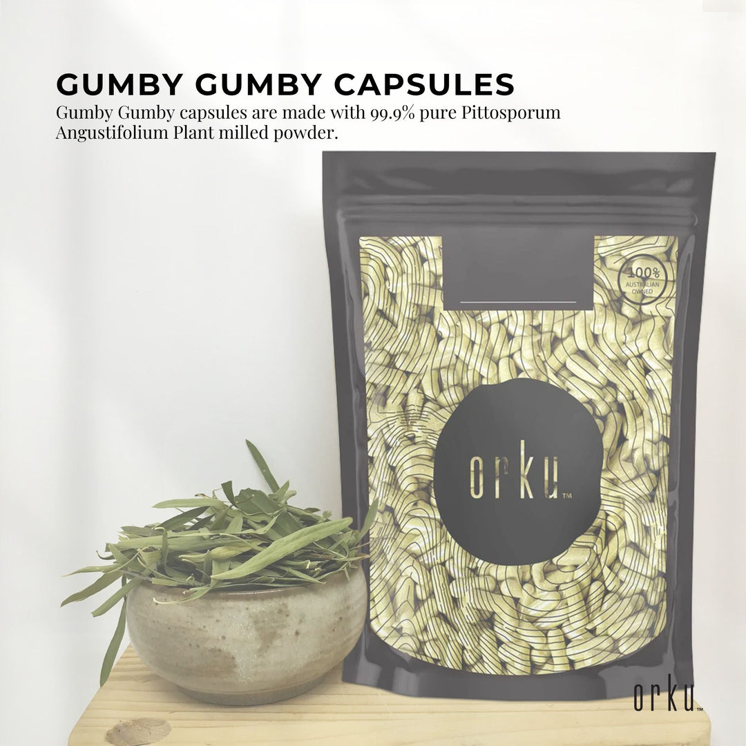 50x Gumby Gumby Capsules Tablet Gumbi Aboriginal Plant Pittosporum Angustifolum