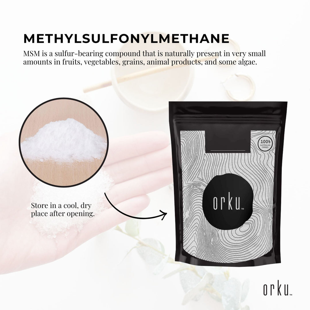 100g MSM Powder or Crystals - 99% Pure Methylsulfonylmethane Dimethyl Sulfone