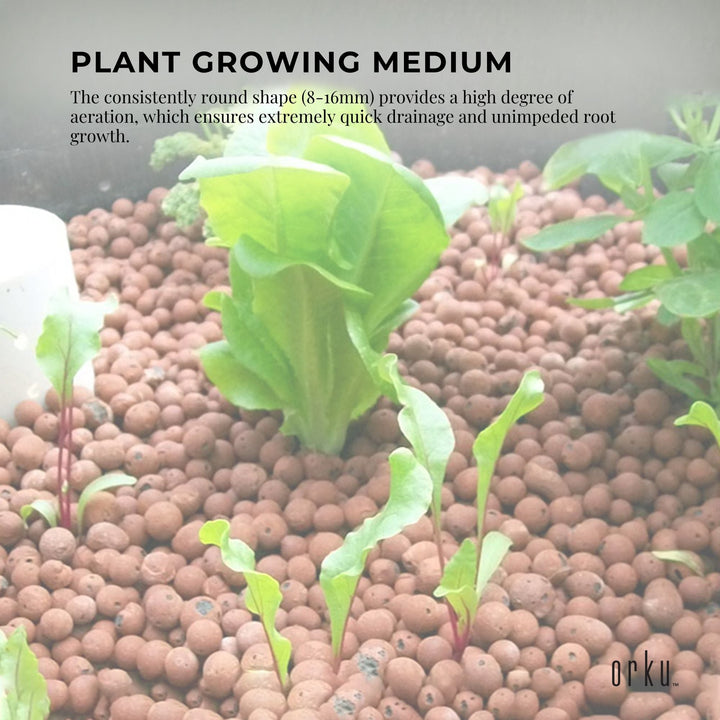 1L Hydro Clay Balls - Organic Premium Hydroponic Expanded Plant Growing Medium