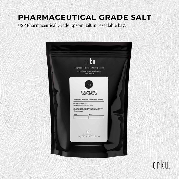 400g USP Epsom Salt Pharmaceutical Grade - Magnesium Sulfate Body Bath Salts