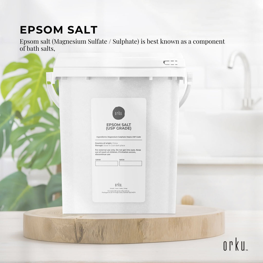1.3kg USP Epsom Salt Pharmaceutical Grade - Tub Magnesium Sulfate Bath Salts