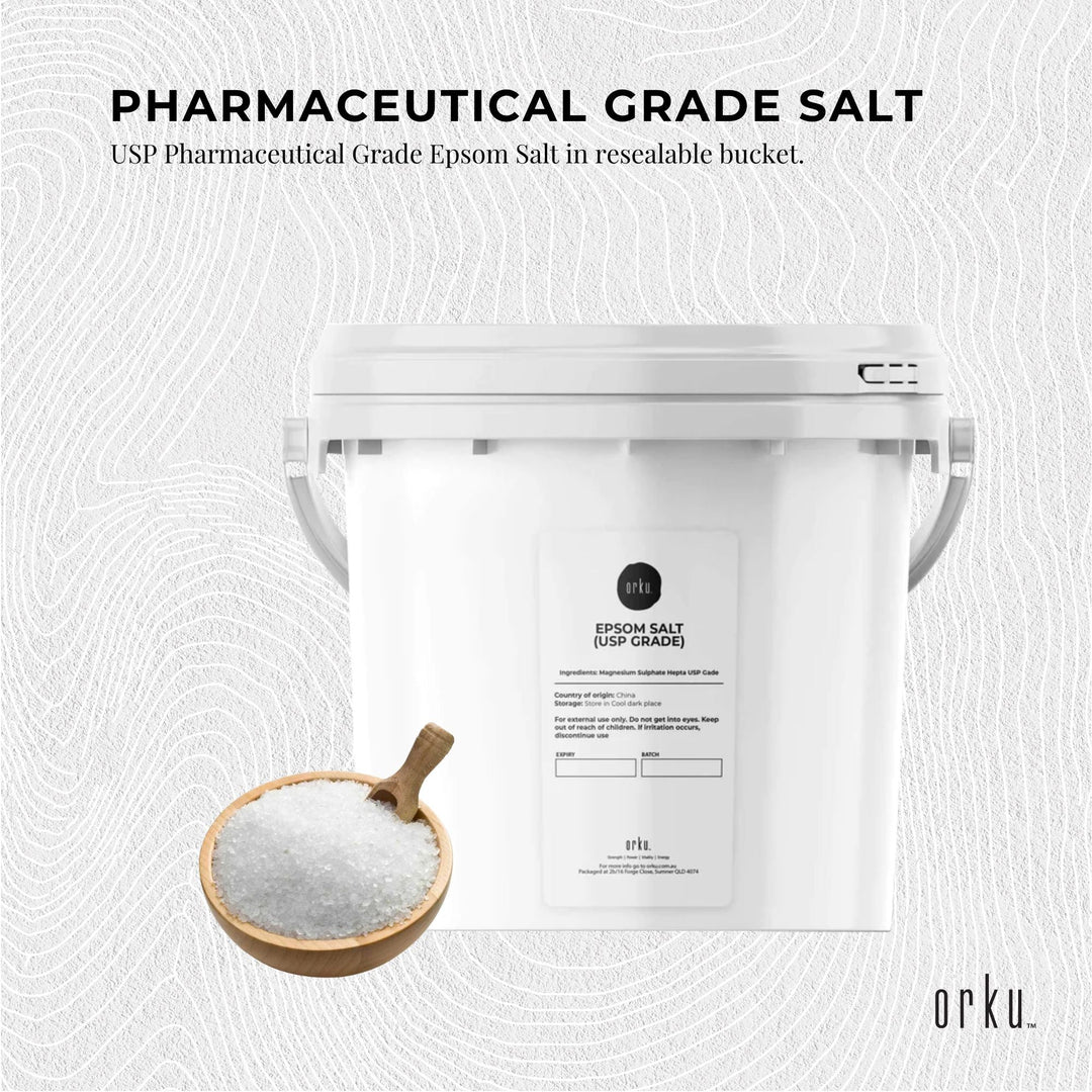 5kg USP Epsom Salt Pharmaceutical Grade - Tub Magnesium Sulfate Bath Salts
