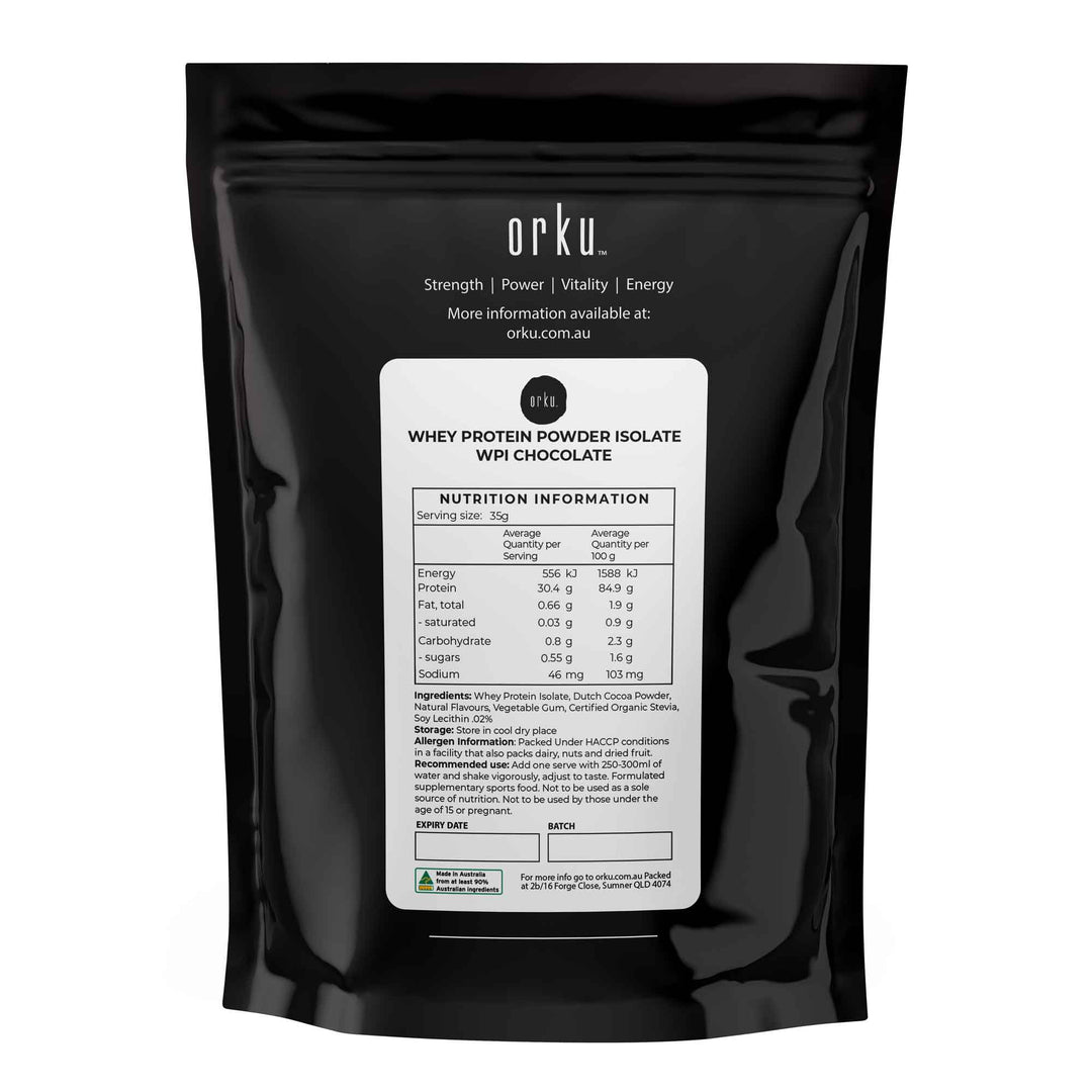 100g Whey Protein Powder Isolate - Chocolate Shake WPI Supplement
