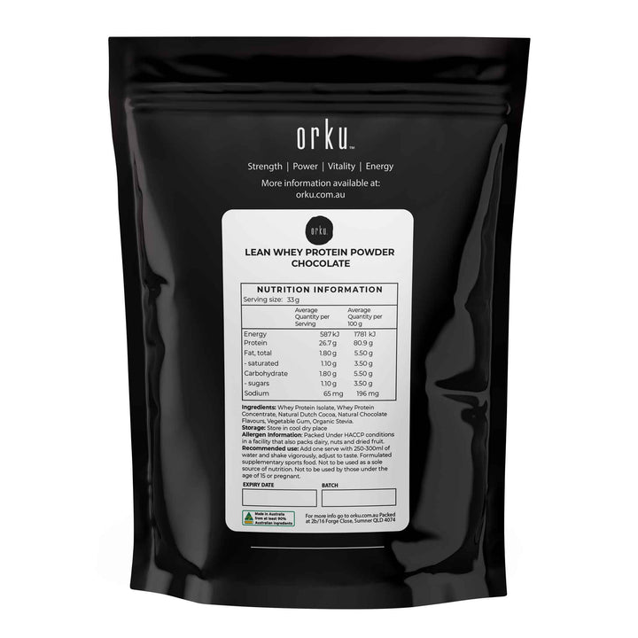 400g Whey Protein Powder Isolate - Chocolate Shake WPI Supplement