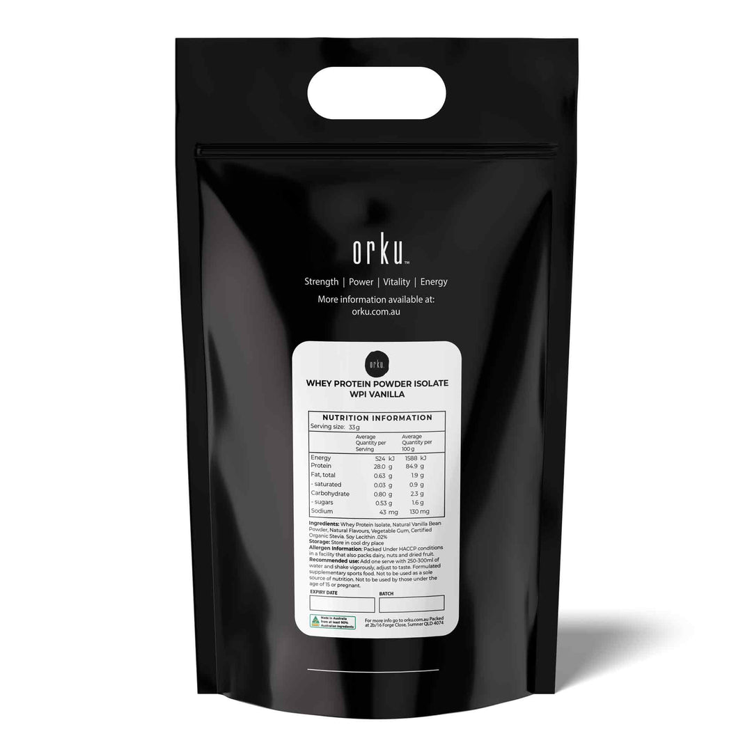 10Kg Whey Protein Powder Isolate - Vanilla Shake WPI Supplement